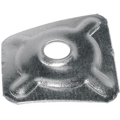 Plaquette glavanisé PPSO dimensions 40 x 40 mm avec trou 8.5 mm - boîte de 100