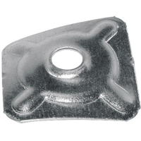 Plaquette glavanisé PPSO dimensions 40 x 40 mm avec trou 8.5 mm - boîte de 100