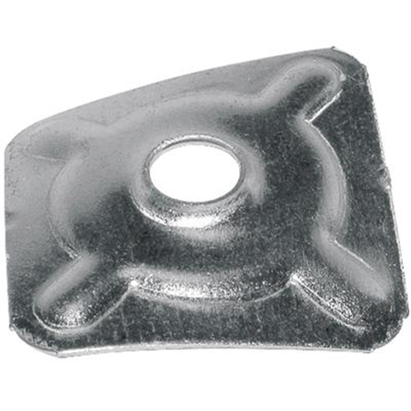 Plaquette glavanisé PPSO dimensions 40 x 40 mm avec trou 8.5 mm - boîte de 100