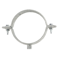 Collier de descente cylindrique pour gouttière à embase 7x150 - Acier galvanisé - Ø 100 mm