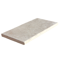 Margelle de piscine Travertin beige - Bord 1/2 Rond - Cappadoce Classic - 61,0 CM x 33,0 CM - ép. 3,00 CM