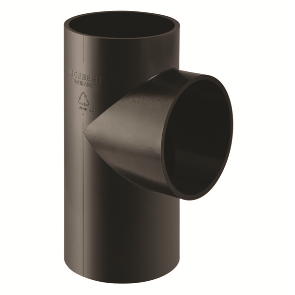 Embranchement 88,5° Geberit PE: d=110mm, d1=110mm