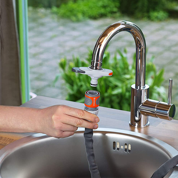Adaptateur raccord arrosage robinet intérieur cuisine salle de bain - F mâle et femelle - Gardena
