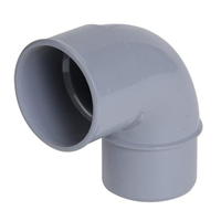 Coude PVC 87°30 Mâle - Femelle à coller