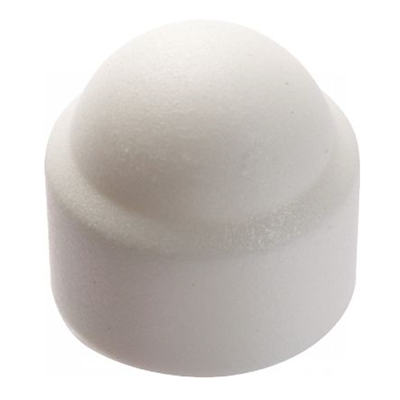 Cache écrou hexagonal en polyéthylène blanc pour vis tête H en M14 clé de 22 - Boîte de 100