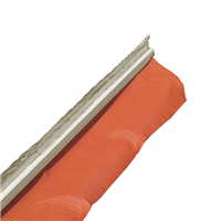 Solin à bavette en alu Lahe Top Alu avec porte solin beige grillagé - Rouge - 200,0 MM x 2,00 M