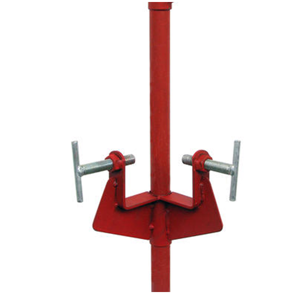 Coulisseau d'angle Altrad P6694SN en acier peint rouge pour piquet d'implantation