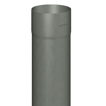 Tuyau de descente de gouttière tulipé prePatina ardoise Eco Zinc Rheinzink - Ø 80,0 MM - ép. 0,65 MM - 2,00 M