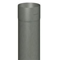Tuyau de descente de gouttière tulipé prePatina ardoise Eco Zinc Rheinzink - Ø 80,0 MM - ép. 0,65 MM - 2,00 M