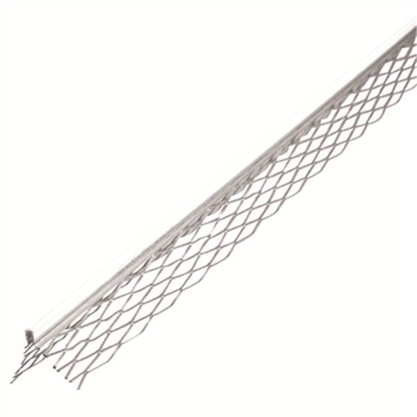 Profilé d'angle déployé acier avec jonc PVC ORNÉA - Naturel - Long.
