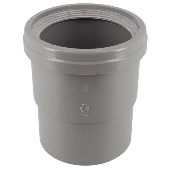 Manchon de dilatation simple pour canalisations - Mâle/Femelle - ø 125 mm - Gris