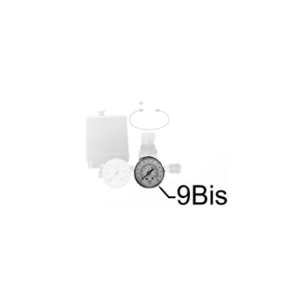 Manomètre pour compresseur Prodif - Diamètre 50 mm - 1/8" - diamètre du filetage 10 mm