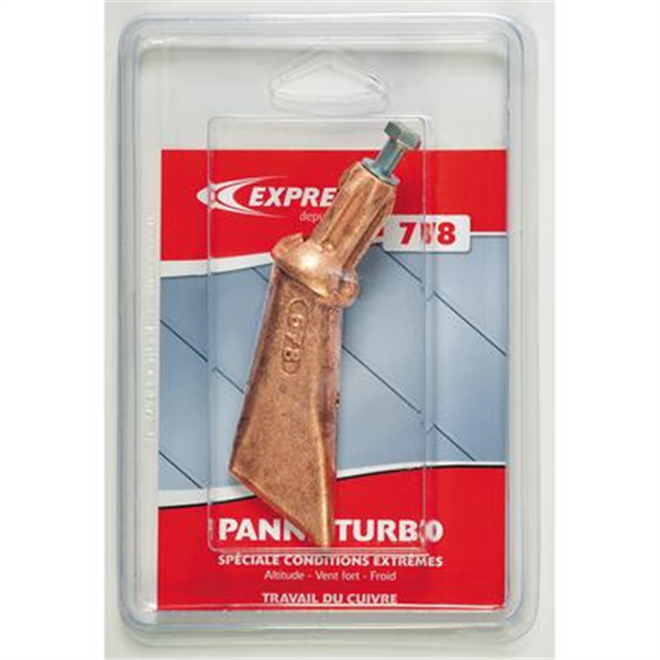 Panne Express 778 Turbo pour fer de couvreur - cuivre à 99,9 % - bout de 35 x 3,5 mm