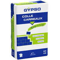 Colle carreaux Gypso pour montage et lissage de cloison et doublage en plâtre - sac de 25 kg