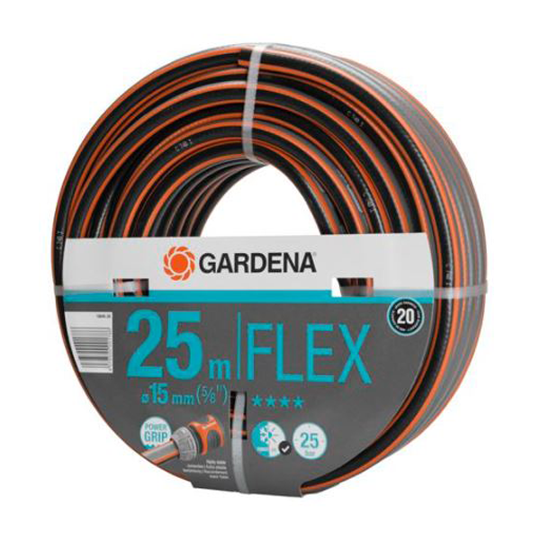 Tuyau d'arrosage Comfort Flex Gardena - 25 bar - Diamètre 15 mm Ø 5/8" - Longueur 25 mètres