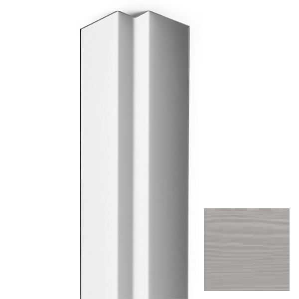 Profil d'angle intérieur pour bardage Cedral Click - aluminium laqué Gris C05 - longueur 3,00 M
