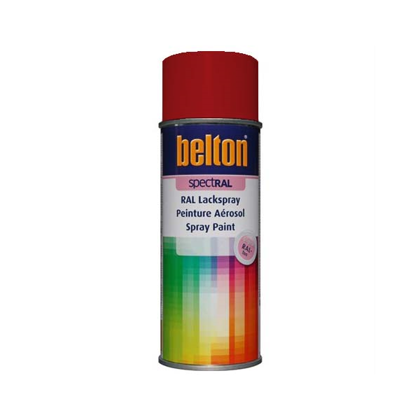 Peinture Belton aérosol SpectRAL brillante RAL 3001 Rouge Sécurité 400 ml