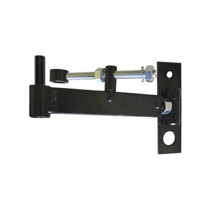 Corps de gond déporté pour isolation extérieure de 60 à 160 mm - Clavette Ø 14 mm - Acier noir