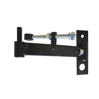 Corps de gond déporté pour isolation extérieure de 60 à 160 mm - Clavette Ø 14 mm - Acier noir