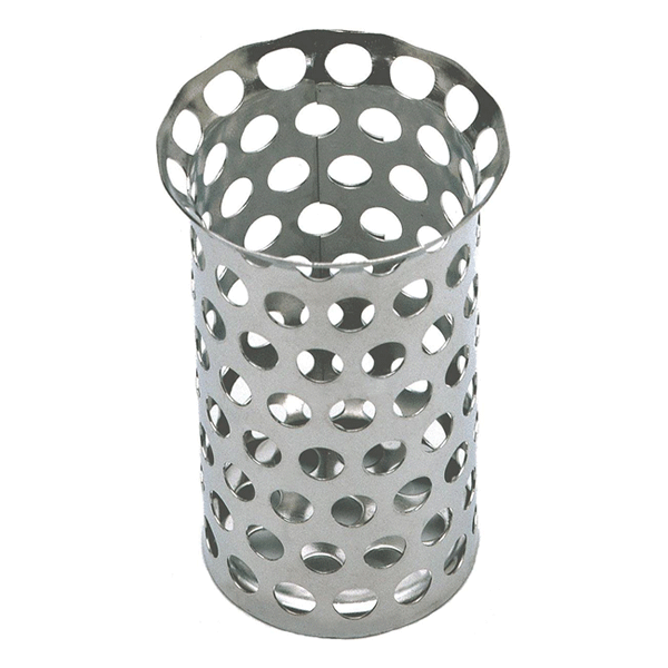 Panier de filtration en inox pour siphon de sol à évacuation verticale de Ø 63 mm