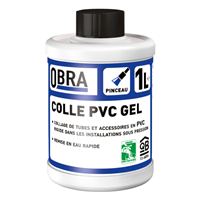 Colle PVC rigide à prise rapide pour Tuyaux et Canalisations - Certifié ACS - Pot de 1000 MLT