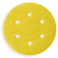 Disque abrasif perforé en corindon SEA pour ponceuse - diamètre 150 mm - 6 trous - grain 120 - lot de 5