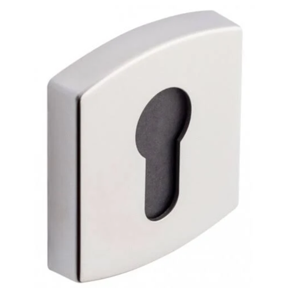 Rosace de porte carrée clé en I - zamak finition chrome velours - Vachette 6425 - compatible Muze Artis et Scult
