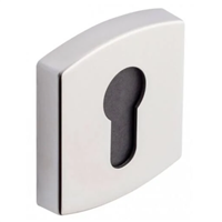 Rosace de porte carrée clé en I - zamak finition chrome velours - Vachette 6425 - compatible Muze Artis et Scult