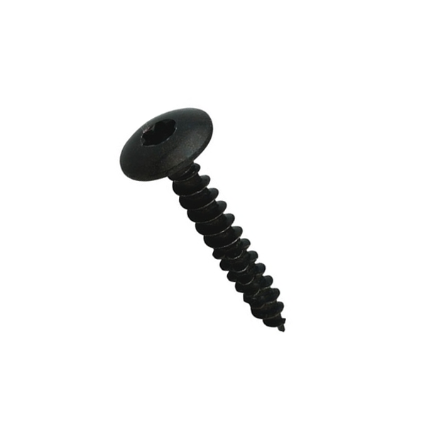 Vis penture bois tête bombée Torx - Filetage total Ø 6mm 20mm - Acier zingué noir - Boîte de 250