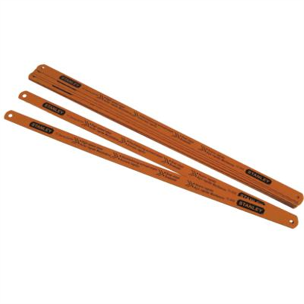 Lame de scie à métaux rubis Stanley - Longueur 300 mm - 24 dents par pouce - Acier - Lot de 2