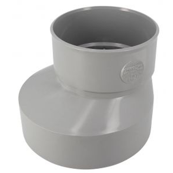 Réduction extérieure excentrée PVC pour évacuation d'eau - mâle/femelle - Ø 200/140 mm