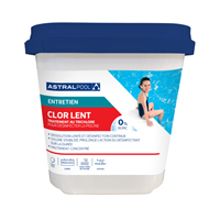 Chlore en galets pour piscine - Galets de 250 g - 1 galet pour traiter 25 m3 d'eau - Seau de 5 kg