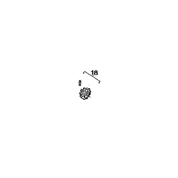 Pignon entraînement pour bétonnière SM125S, SM 145S, SM 155S, SM165S et VM 140 S