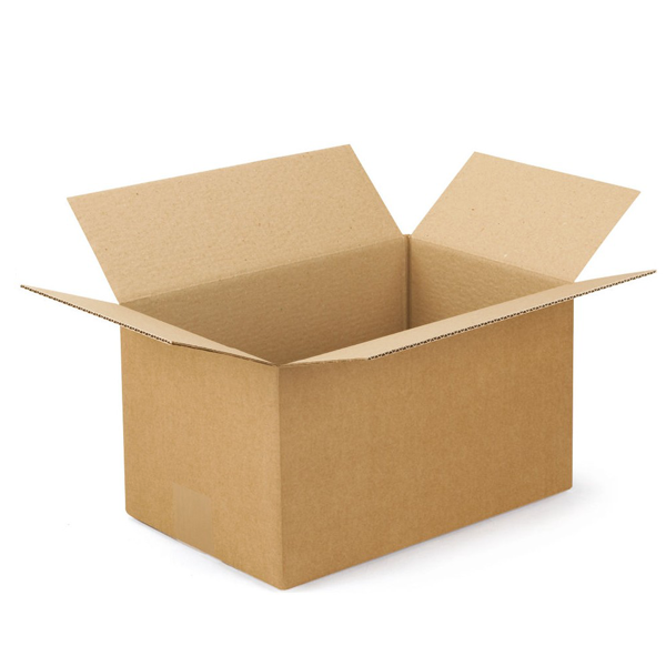Carton d'emballage simple cannelure - longueur 600 mm - largeur 400 mm - hauteur 300 mm