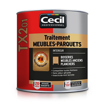 Traitement insecticide pour bois intérieurs TX201 Cecil - Meubles parquets - Pot 1L
