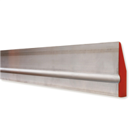 Règle aluminium à dresser biseautée plâtrier - Mob Mondelin - 1,5 mètres - Embouts plastiques