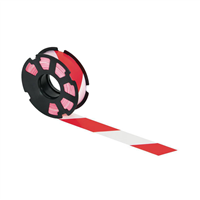 Ruban signalisation chantier Rubaplast rouge et blanc 50 mm x 500 m sur flasque