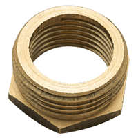 Raccord de réduction 6 pans en laiton - mâle 1"1/2 - femelle 1"1/4