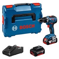 Perceuse visseuse sans fil Bosch GSR 18V-55 Professional - En coffret L-Boxx avec 2 batteries 18V 4Ah et chargeur rapide