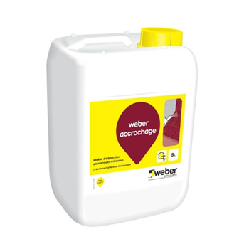 Résine d'accrochage Weber pour enduit minéraux - Bidon de 5 litres