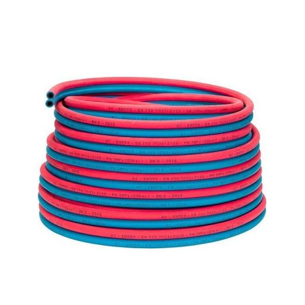 Couronne de 20 mètres tuyau jumelés oxyacétyléne diamètre 6,3 mm Express 2920