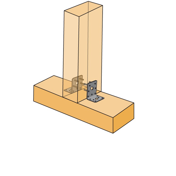 Équerre renforcée EB/7048 48x90x48 mm épaisseur 3 mm