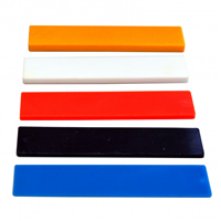 Cale plate pour pose de sols - Edma - 100 x 24 mm - Assortiment de 50 cales de 1 à 5 mm