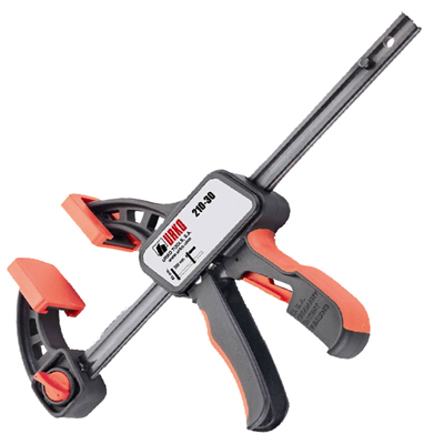 Presse une main Quick Single Urko pour serrages délicats - saillie 80 mm - serrage 30 cm