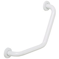 Barre de relèvement coudée Rossignol Biska pour sanitaires - inox 304 blanc - 395 x 240 mm - 150 kg max