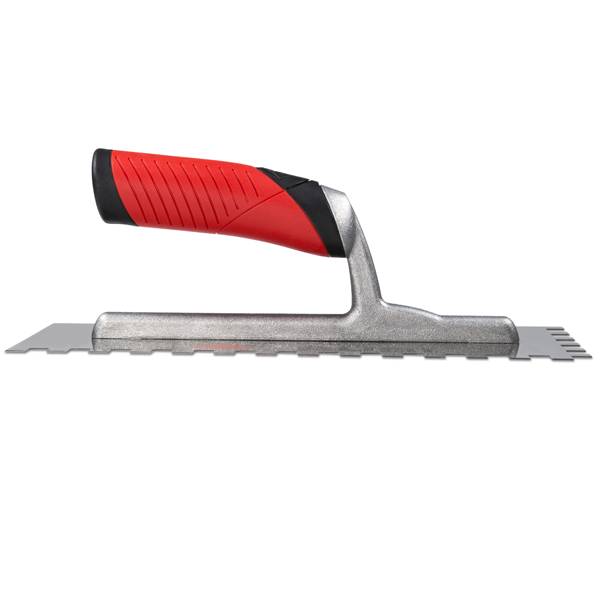 Peigne en acier avec poignée ouverte Rubiflex - RUBI - 28 cm de long - Denture 8 x 8 mm