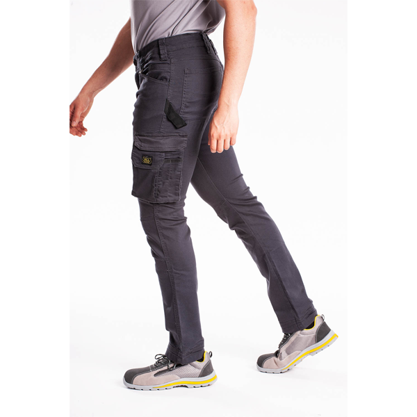Jean de travail Rica Lewis stretch multi-poches ardoise - Taille 48