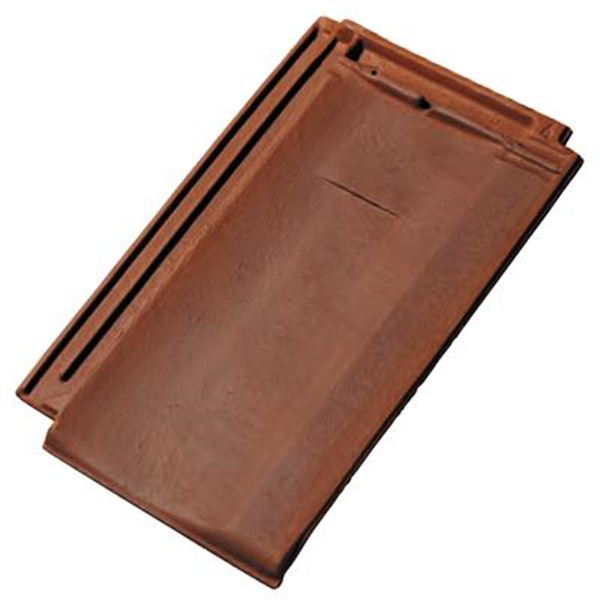 Tuile d'architecte en terre cuite - Santenay Terreal - grand moule du nord - Rouge flammé