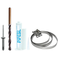 Kit de fixation pour sortie de toit ronde Etanco Pipeco 1 à 4 et Pipeclair 1