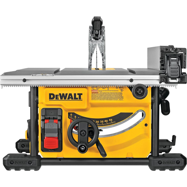 Scie circulaire sur table Dewalt DWE7485RS-QS - lame 210 mm 1850W avec piètement à roulettes
